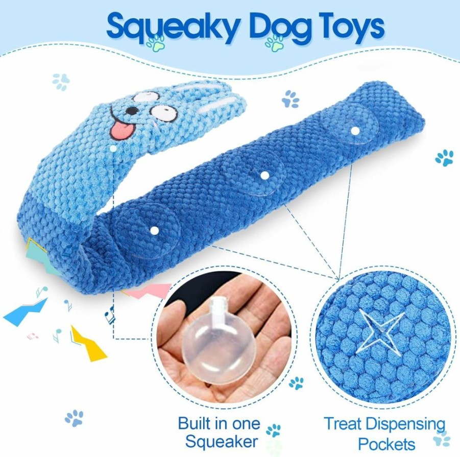 Qwakay | Qwakay Dog Toys For Aggressive Chewers - Dog Puzzle Toy For Large/Medium/Small Dogs - Interactive Dog Toys For Mental Stimulation - Puppy Toy For Teething - Dog Chew Toys - Squeaky Dog Toys For Pets