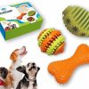 PETFECTION | Petfection Dog Chew Toys 3 Pack, Dog Toys For Aggressive Chewers Large Breed, Multifunctional Teeth Cleaning And Gum Massage, Tough Dog Toys From 100% Natural Rubber For Large And Medium Dogs