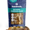 Pawstruck | Pawstruck Bizarre Bargain Bag Assorted Natural Dog Chew Treats - Animal Ears, Jerky, Bones, Hooves, Beef Straps - Long Lasting Rawhide Alternative For Chewers All Breeds - 1 Lb - Packaging May Vary