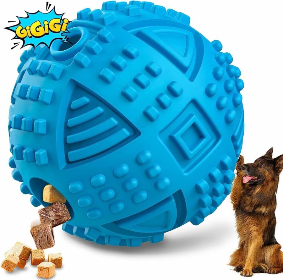 LEGEND SANDY | Dog Toys For Aggressive Chewers Large Breed, Durable Dog Bones Squeaky Dog Chew Toy, Nearly Indestructible Dog Toys For Large Dogs, Tough Natural Rubber Puppy Chew Toys For Medium Dog Teeth Cleaning