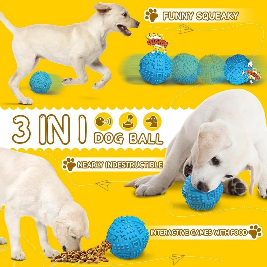 LEGEND SANDY | Dog Toys For Aggressive Chewers Large Breed, Durable Dog Bones Squeaky Dog Chew Toy, Nearly Indestructible Dog Toys For Large Dogs, Tough Natural Rubber Puppy Chew Toys For Medium Dog Teeth Cleaning