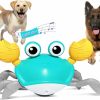 HONGID | Hongid Crawling Crab Dog Toys,Escaping Crab Dog Toy With Obstacle Avoidance Sensor,Interactive Dog Toys With Music Sounds & Lights For Dogs Cats Pets,Christmas Toy Gift For Puppy/Small/Medium Dogs