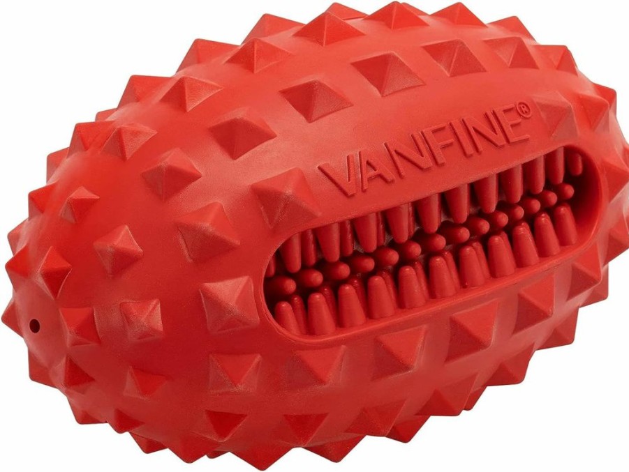 VANFINE | Vanfine Dog Toy, Squeaky, Indestructible, Tough, Durable Stick Chew Toy For Large Dogs, Puppies And Aggressive Chewers With Non-Toxic Natural Rubber (Medium/Large Dog, Football)